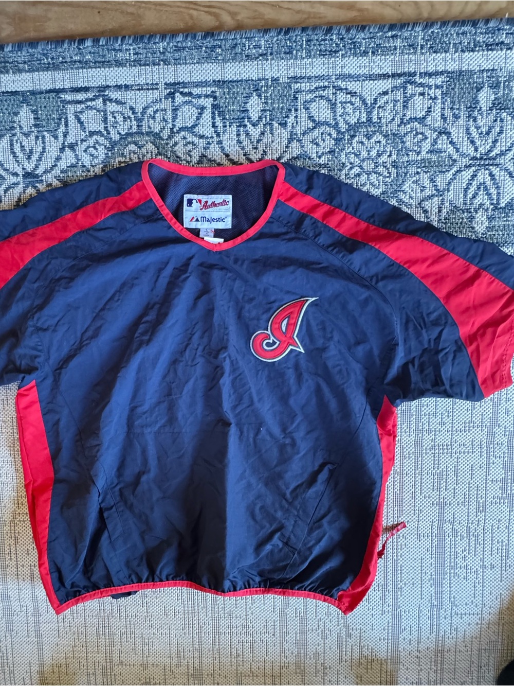 Vintage 90's Cleveland Indians MLB Majestic Authentic Collection Pullover Large